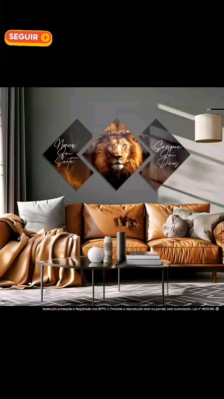 Deixe seu ambiente ainda mais bonito.#quadro #decoracao #leao