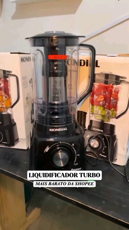 Liquidificador 3 Velocidades 550W Turbo Power - L-99 Mondial #liquidificador #liquidificadormondial #liquidificadorturbo #eletrodoméstico