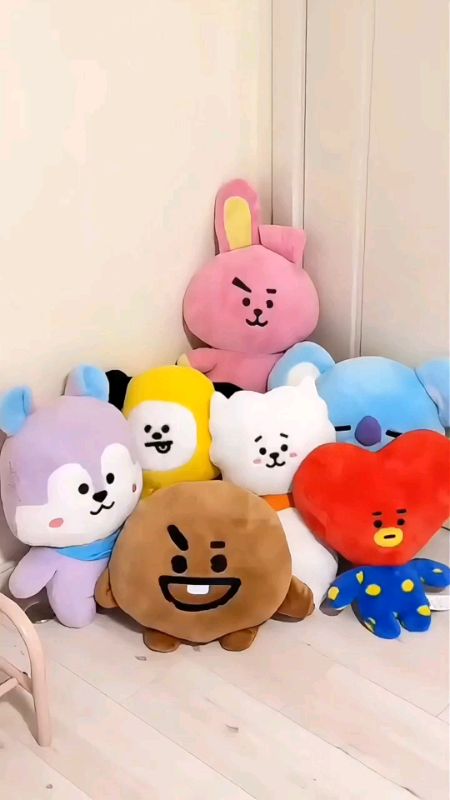 Chegaram as Pelúcias BTS BT21 💜✨ #kpop  #BT21 #pelucia  #BrinquedosFofos #brinquedo
