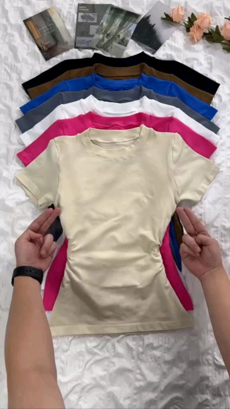 Kit Blusa Manga Curta Feminina Básica Elegante tendência Verão #blusa#manga#curta#feminina#basica#elegante#verao#treino#fyfyp