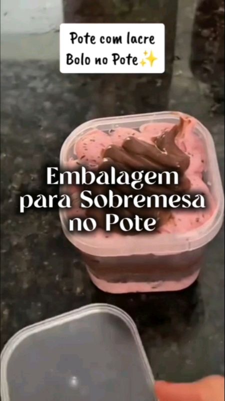 ✅🍰 Ideal para delivery e festas! Para QUANTIDADES MAIORES clique VER PRODUTOS/ VER MAIS #bolonopote #confeitaria #bolo #doce #bolos #embalagem #pote