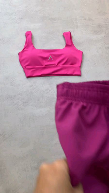 Conjunto Academia Short e Top Duplo Poliamida Corrida Roupa de Treino Feminina Zero Transparência#moda#roupadeacademia