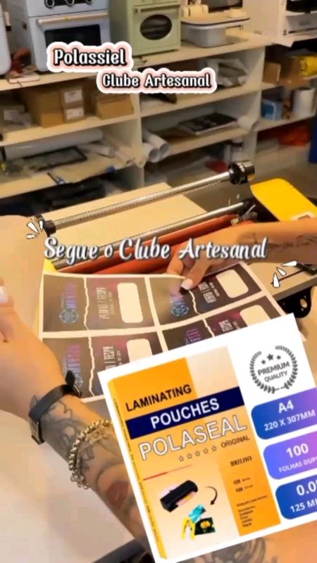 Vem Aprender aqui no Clube☝🏾😍 Confere todos os itens em ver produtos ☝🏾☝🏾#polasseal #papelaria #graficarapida #laminaçao #artesanal #lebrancinha