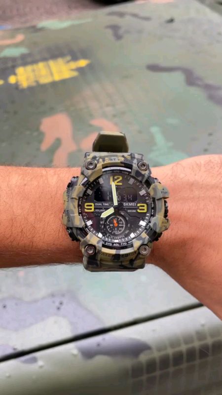 Relógio Militar Skmei original ultra resistente #acheinashopee #relogio #masculino #relogiomilitar #resistente #APROVADAGUA