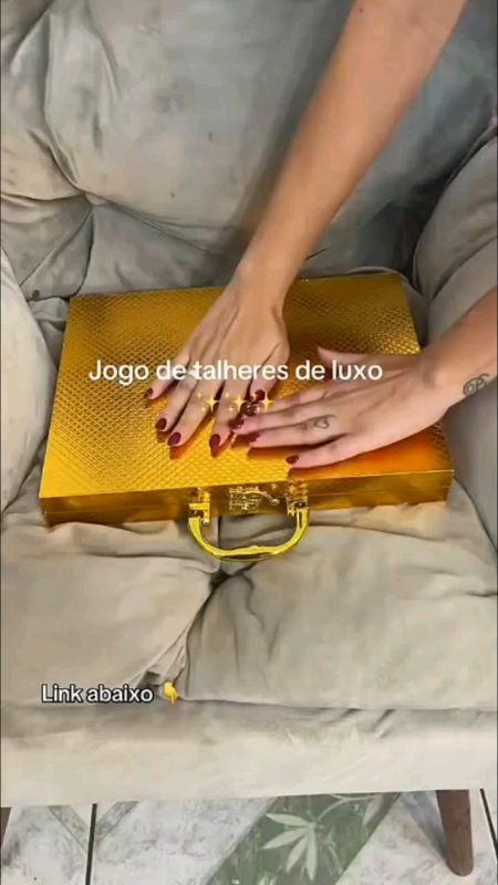 Jogos de Talheres de luxo, sua mesa postar vai ficar um arraso ☝🏻🛒🛍️ #JogosDeTalheres #Cozinha #Decoração #MesaPosta #Shopee #Viral #Promo