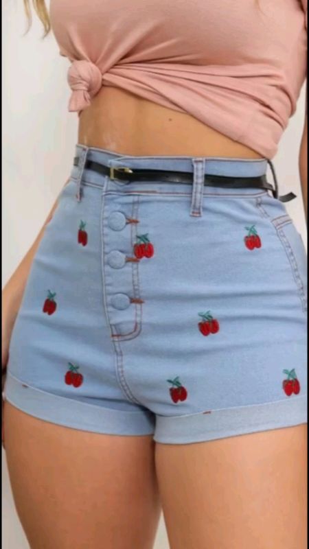 Short jeans várias estampas #short #shortjeans #modafeminina