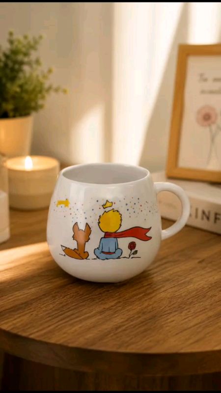 caneca Bojuda Porcelana 500ml Pequeno príncipe. #caneca #porcelana
