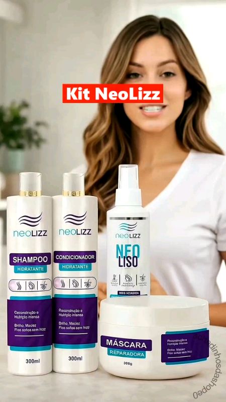 Kit Neolizz selagem e pós-química para cuidado diário #KitNeolizz #SelagemCapilar #PosQuimica #CuidadoDiario