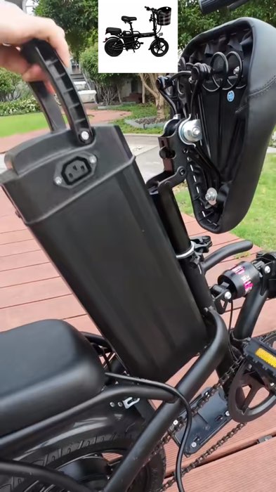 #bicicleta #elétrica #dobravel #preta #400w #máxima #de #30KM #bateria #recarregavel #shopee #Promo #lançamento #fy #viral #viraliza #foryou #bike #fy