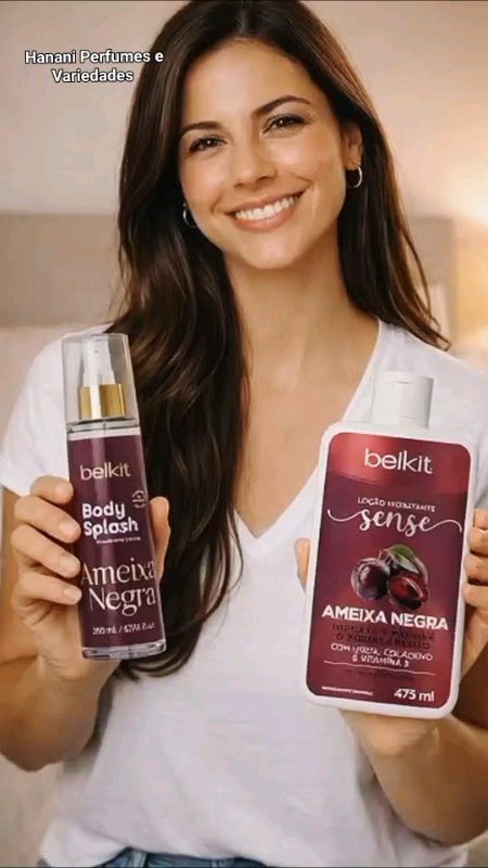 Cheirosa o dia todo 😍🥰 #hidratanteameixanegra #ameixanegra #bodysplashameixanegra #bodysplash #hidratante #kitbodysplashehidratante #publi #ia