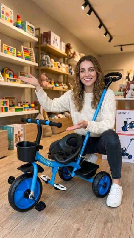 Triciclo Infantil Empurrador com Pedal Motoca #TricicloInfantil #Empurrador #comPedal #Motoca #Passeio #MeninoMenina #Brinquedo #triciclo #infantil