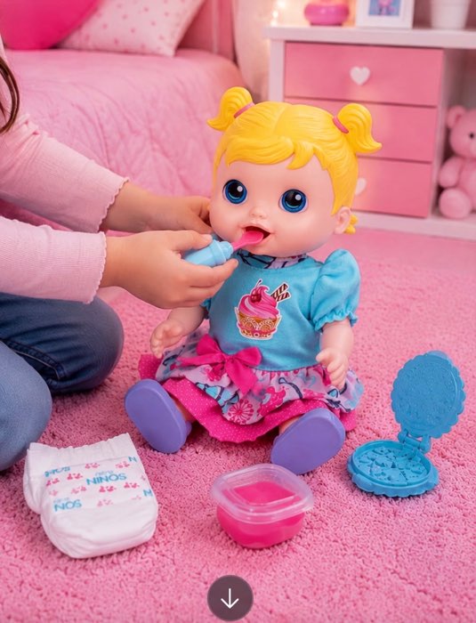 Boneca pra criança, baby alive que come #boneca #babyalive #comidinha #mamadeira #fralda