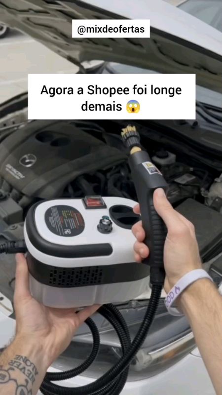 O limpador a vapor pressurizado higieniza com potência e deixa tudo brilhando como novo em poucos minutos ✨