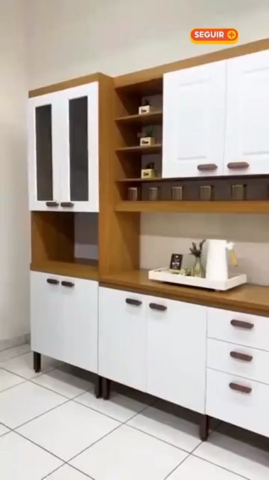 ￼Cozinha Modulada Completa Móveis Home 100% MDF 10 Portas e 6 Gavetas #cozinhamodulada