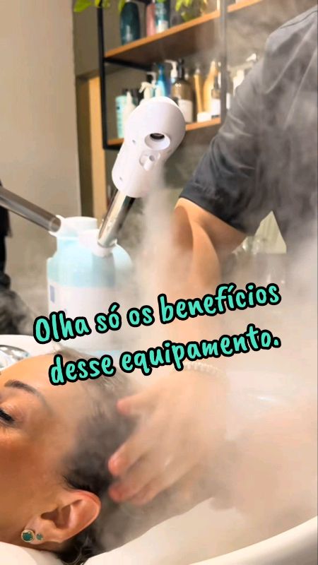 Vaporizador Quente Frio Facial Cabelos Estética Anvisa Estek #hair #vaporizador #cabelo #salão