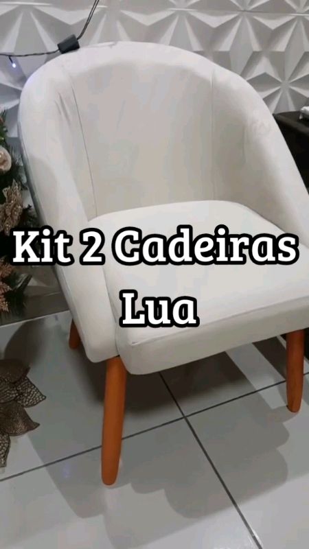 Kit 2 Cadeiras Lua Conforto e sofisticação em dose dupla para sala, quarto ou recepção ✨ #decoracao#kitpoltronas#poltrona#recepção#kitcadeiras#cadeira