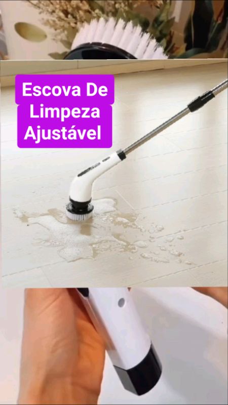 Escova De Limpeza Ajustável #escova #limpeza #casa