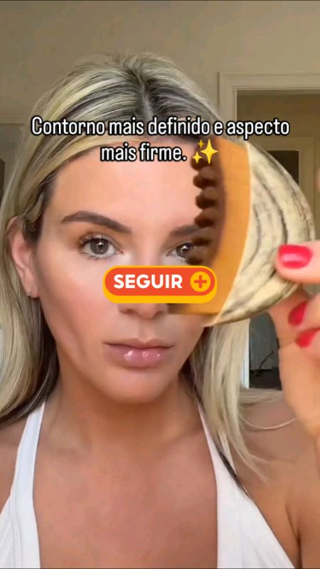 Escova de massagem facial ✨ #drenagemlinfatica #massagem #escova #drenagemfacial #pele