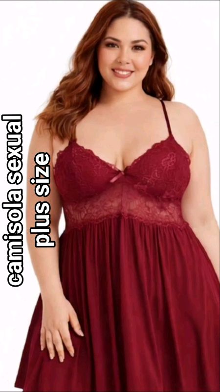 Camisola Plus Size sexual #camisola #babydoll #plussuze