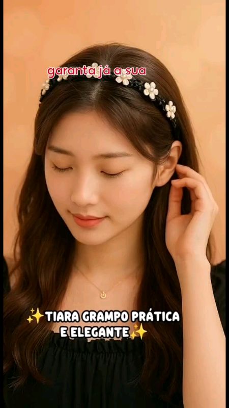 #tiara #bandasduplas #FloresElegantes #penteado #cabelo