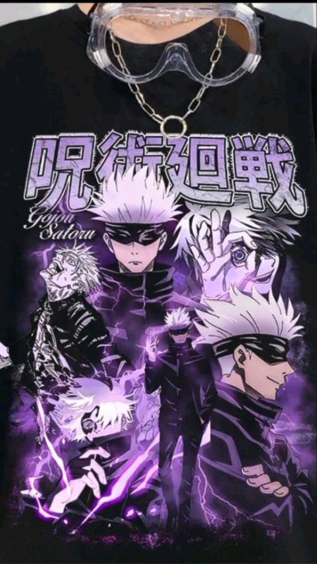 Camiseta Jujutsu Kaisen Harajuku! #camisa #camiseta #jujutsukaisen #anime #achadinhos #acheinashopee #shopeebrasil