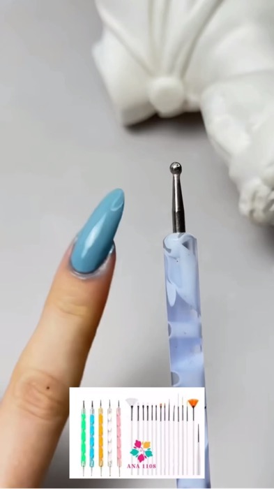 pincel boleador para unhas manicure desenho #pincelboleador #decoracaodeunha #boleadordeunha #boleador