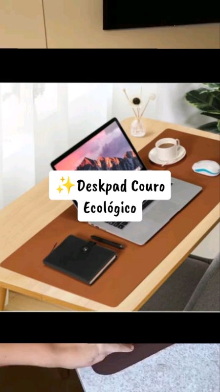Deskpad Grande Couro Ecológico Costurado Básico 70 X 30 #deskpad   #setupgamer #mesadeescritorio  #MousePadGrande #homeoffice  #achadinhoshopee