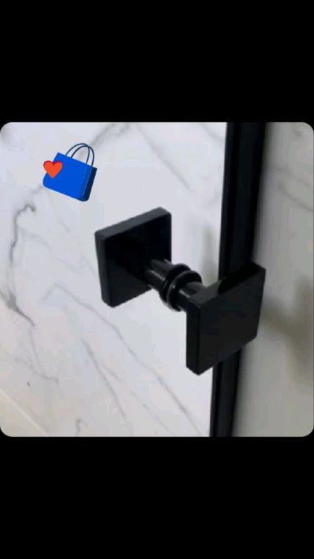 Dê uma olhada em Puxador Duplo Quadrado  Para Box De Banheiro/Porta -Moderno E Sofisticado