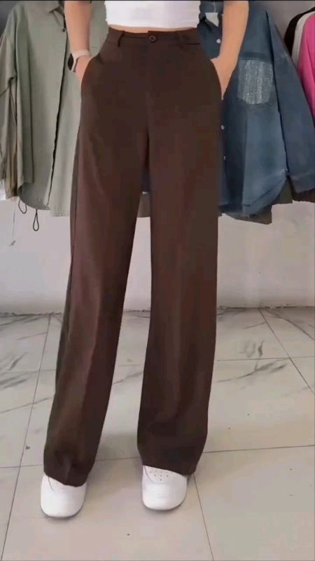 Calça pantalona alfaiataria combina com qualquer ocasião #calca #wide #leg #pantalona #alfaiataria #moda #estilo #shopee