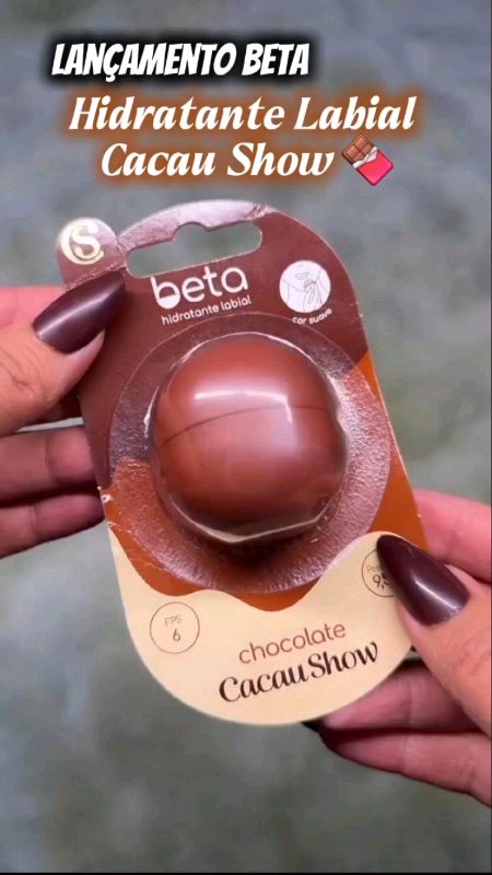 Beta Hidratante Labial Chocolate Cacau Show #Beta #hidratantelabial #cacaushow