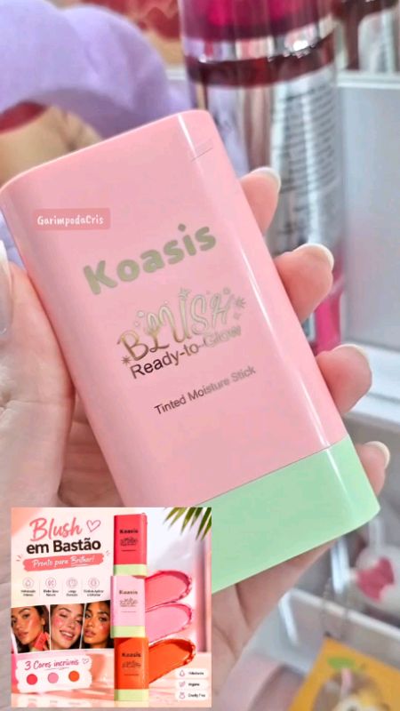 Koasis Blush Ready To Glow Textura Hidratante Cremosa Fácil Aplicação . #blush #blushcremoso #blushhidratante #koasis #make #maquiagem