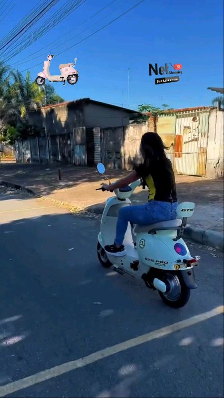 #biciletaeletrica #vespaeletrica #motoeletrica #vespa #autonomia #600w #urbano #cidade #adeusgasolina #shopeevideo
