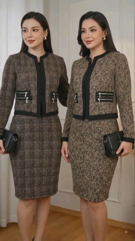 #ConjuntoFeminino #modaevangélica #Blazer#SaiaLápis Com #Elastano #Social#inverno#frio#modesta#culto#igreja#chic