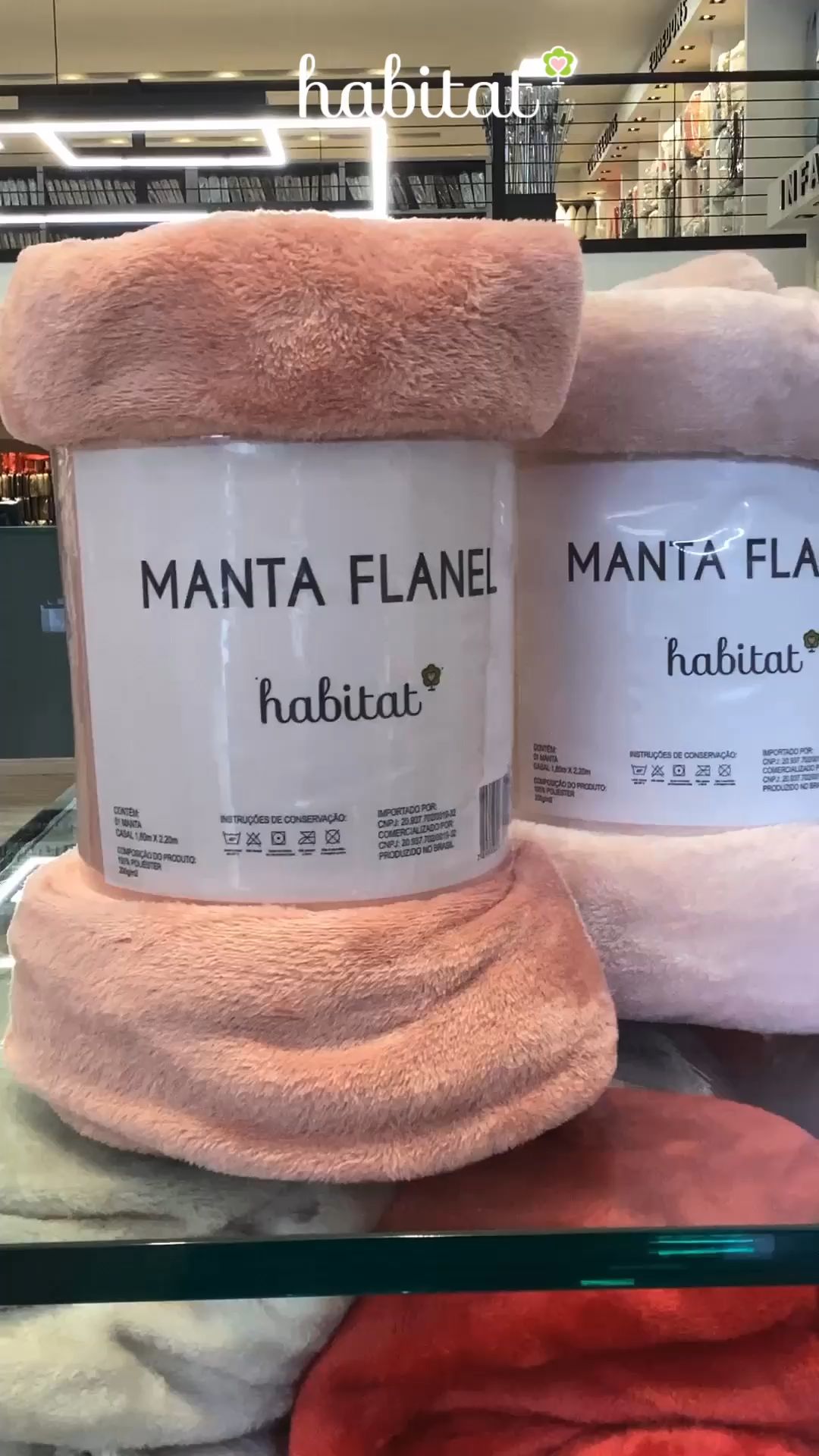 Garanta já a sua Manta de Microfibra Flanel Habitat disponível no CASAL e QUEEN em várias cores #habitat #manta #inverno