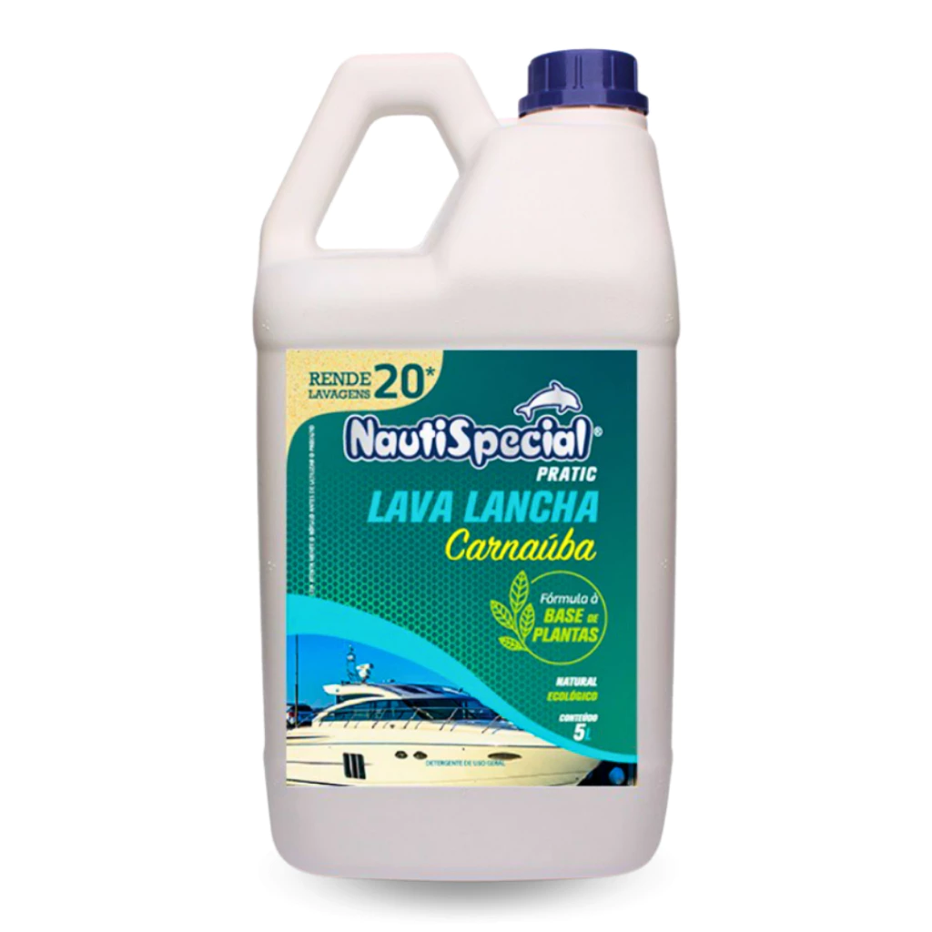 Lava Lancha C/ Cera Carnaúba Concentrado Nautispecial 5L Barco Lancha