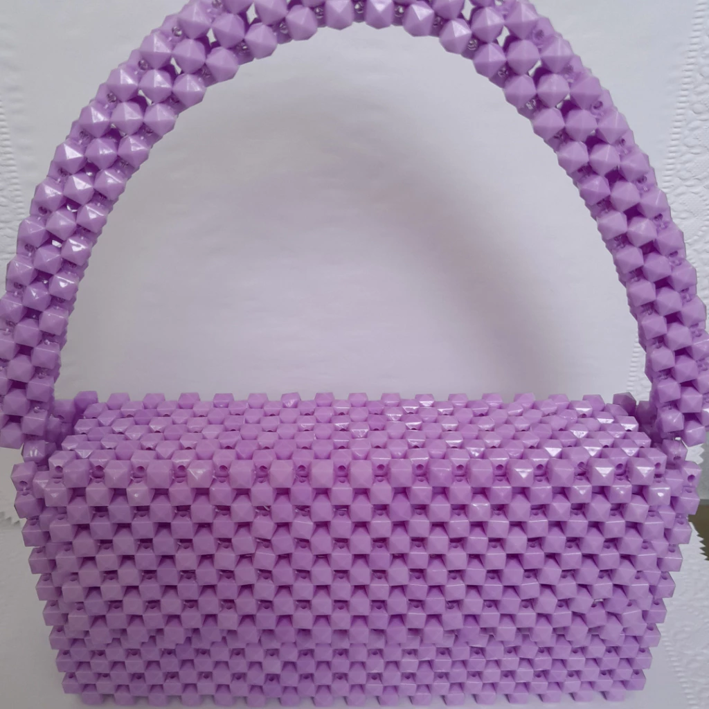Acessórios - Bolsa Feminina, Bolsa Artesanal Feita com pedras de Acrílico - Bolsa com alça e sem alça, Bolsa de Mão,.