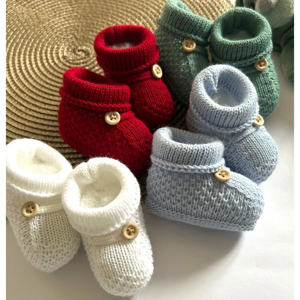 Sapatinhos de Tricô para Bebê