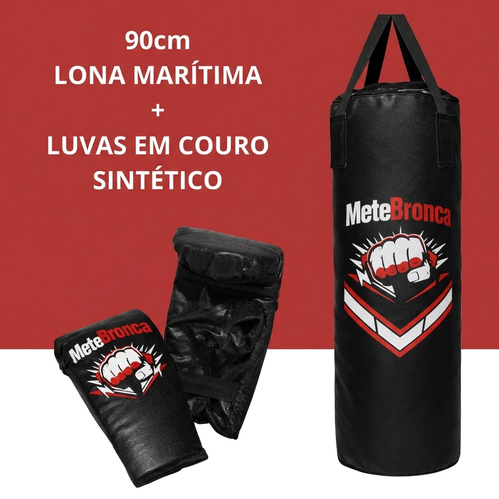 Kit Saco de Pancada 90 cm + Luvas