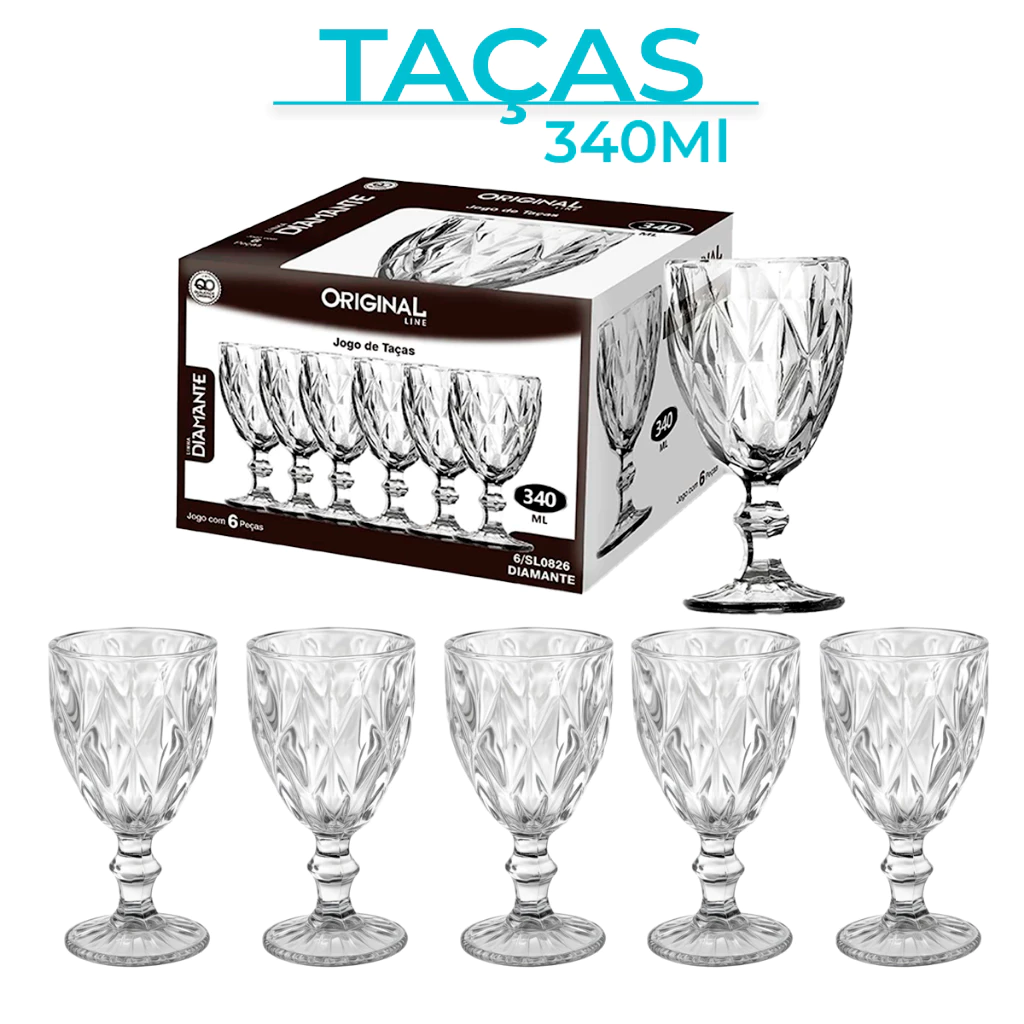 Conjunto de Taças de Vinho