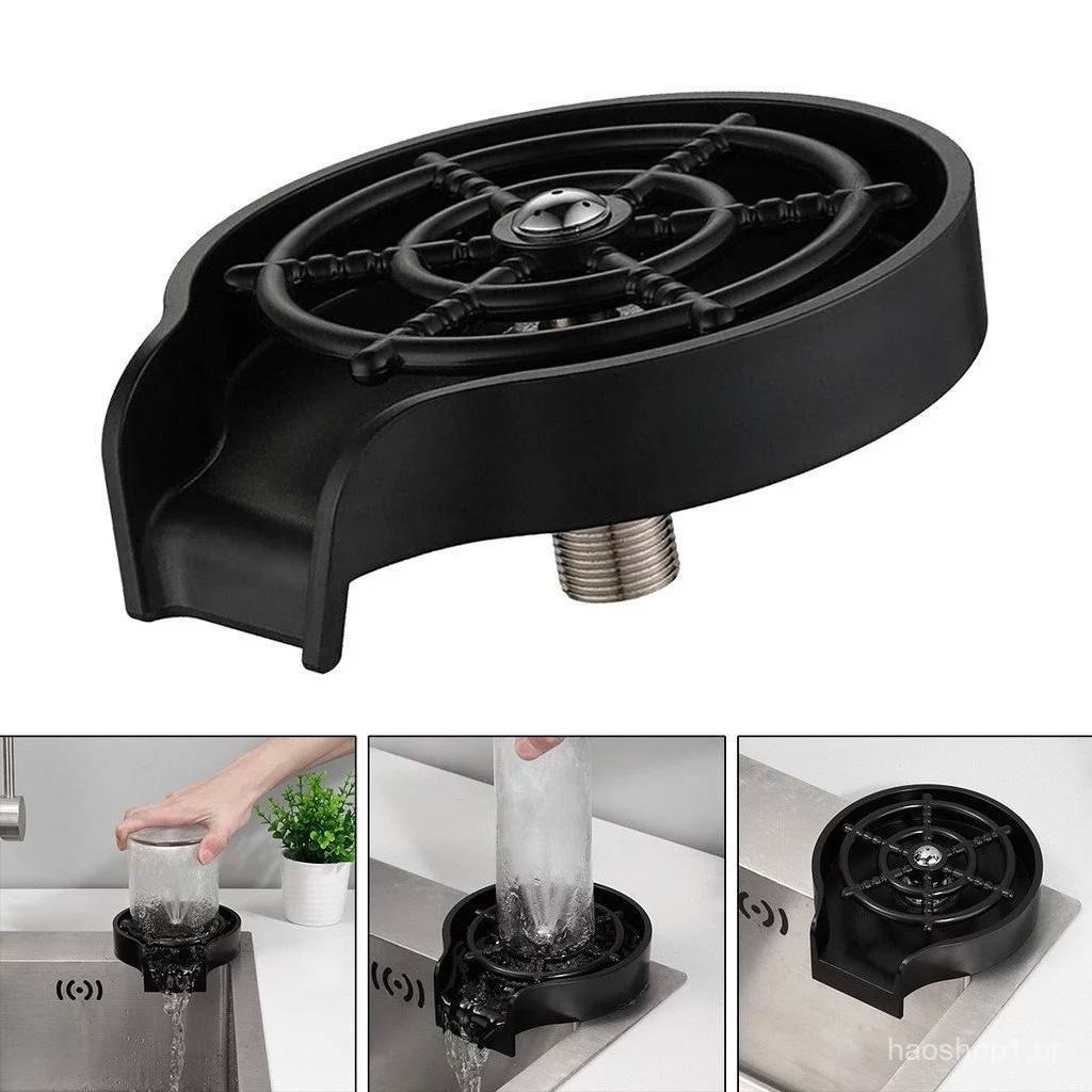 1 Pçs Novo Lavador De Vidro Automático Lavadora De Alta Pressão Auto Copo Pia Da Cozinha Acessórios Para Bar Cerveja Lei